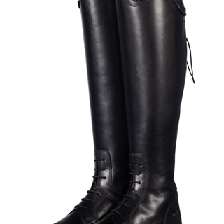 Botas de cuero HKM Sports Equipment Zavira, color negro - Imagen 2